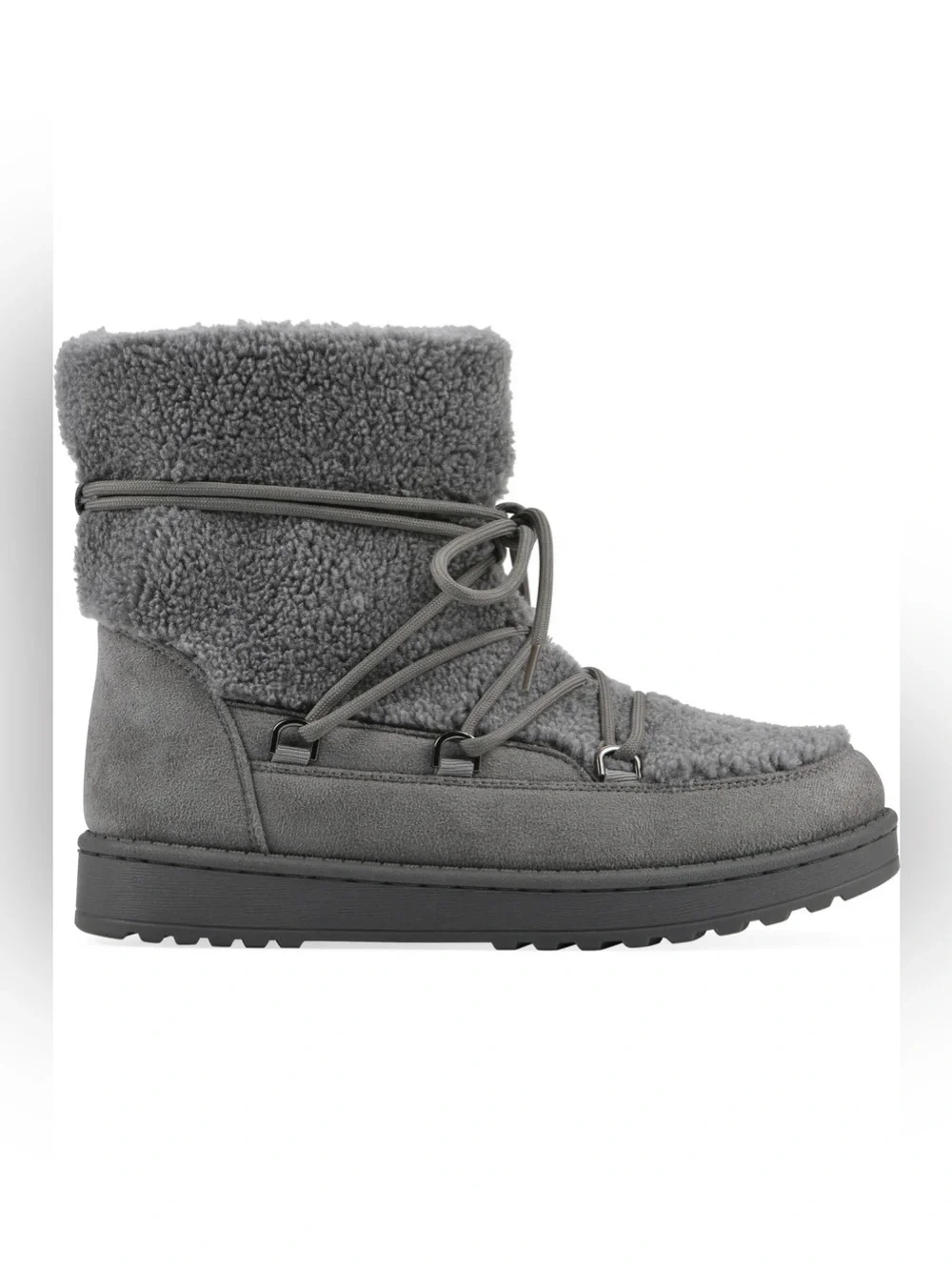 Isador Faux Shearling Bootie White Mountain Footwear.